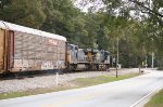 Southern Pacific autorack ETTX 905068 runs first behind CSX 5240 and 7709